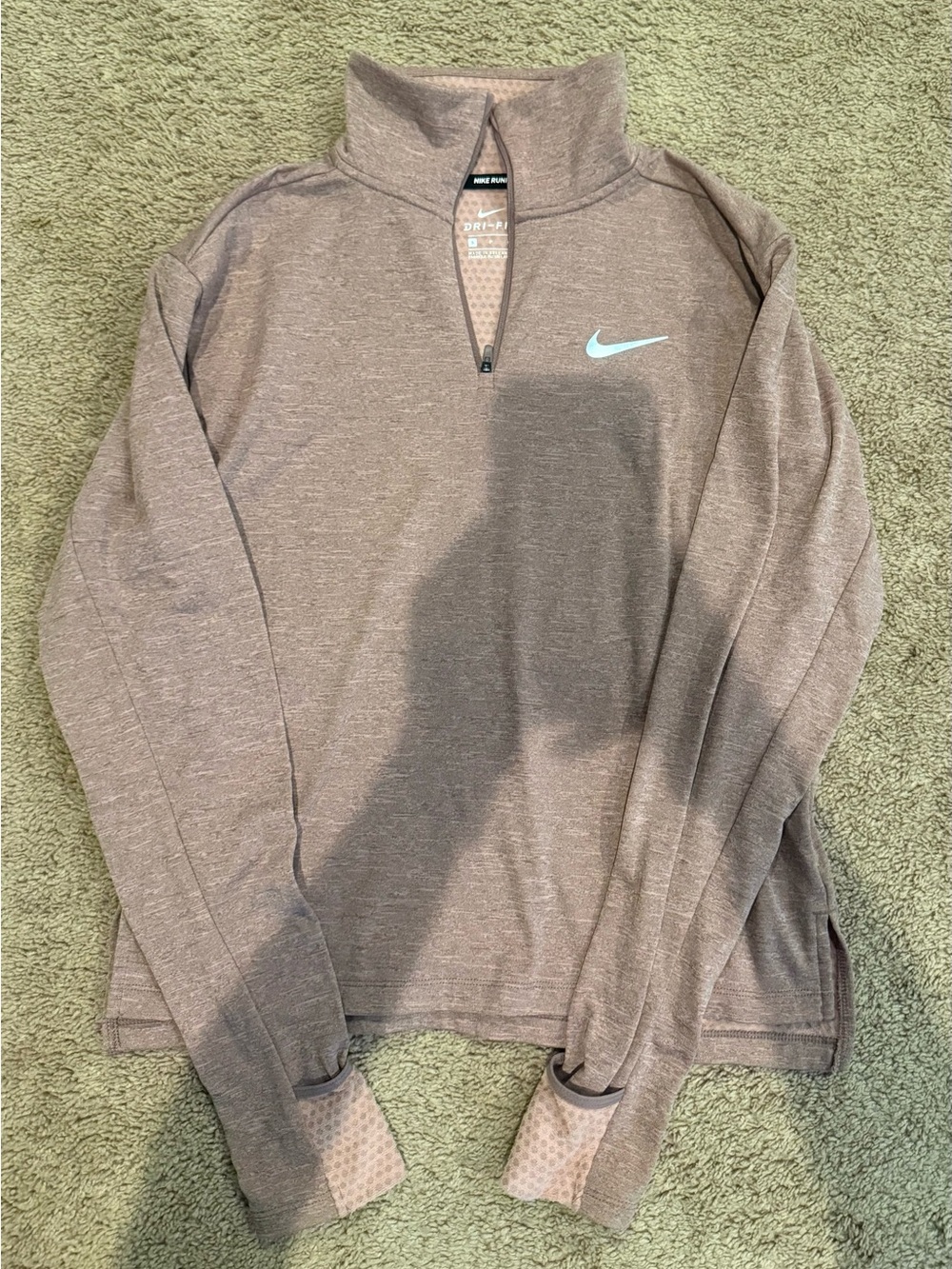 Womens Nike Dri-FIT 1/4-zip running top Small